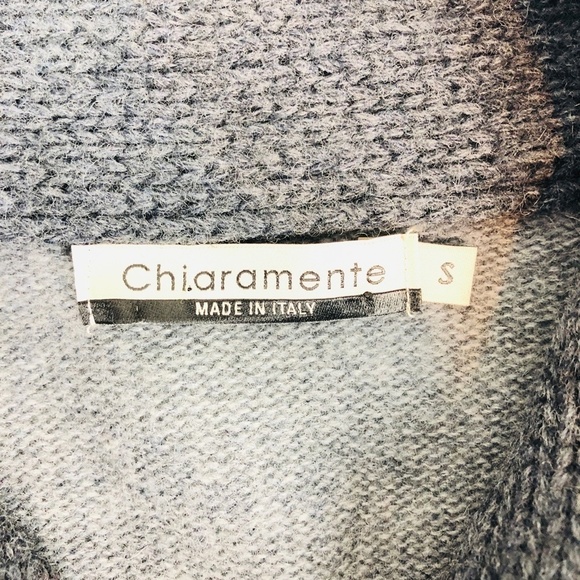 Chiaramente Long Line Wool Blend Open Front Sweater Cardigan S - Picture 4 of 6